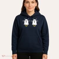 Funny Boo Bees Couples Halloween Costume Hoodie thumb 5
