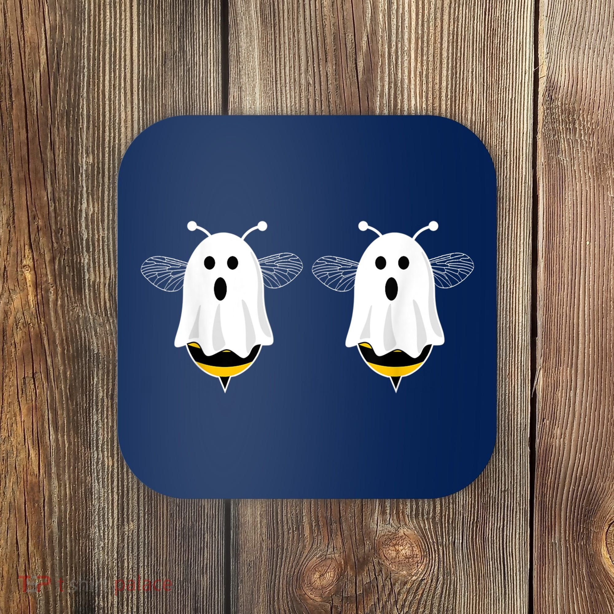Funny Boo Bees Couples Halloween Costume Coaster