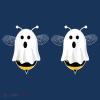 Funny Boo Bees Couples Halloween Costume Coaster thumb 2