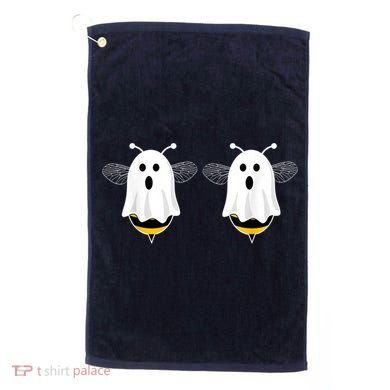 Funny Boo Bees Couples Halloween Costume Golf Towel
