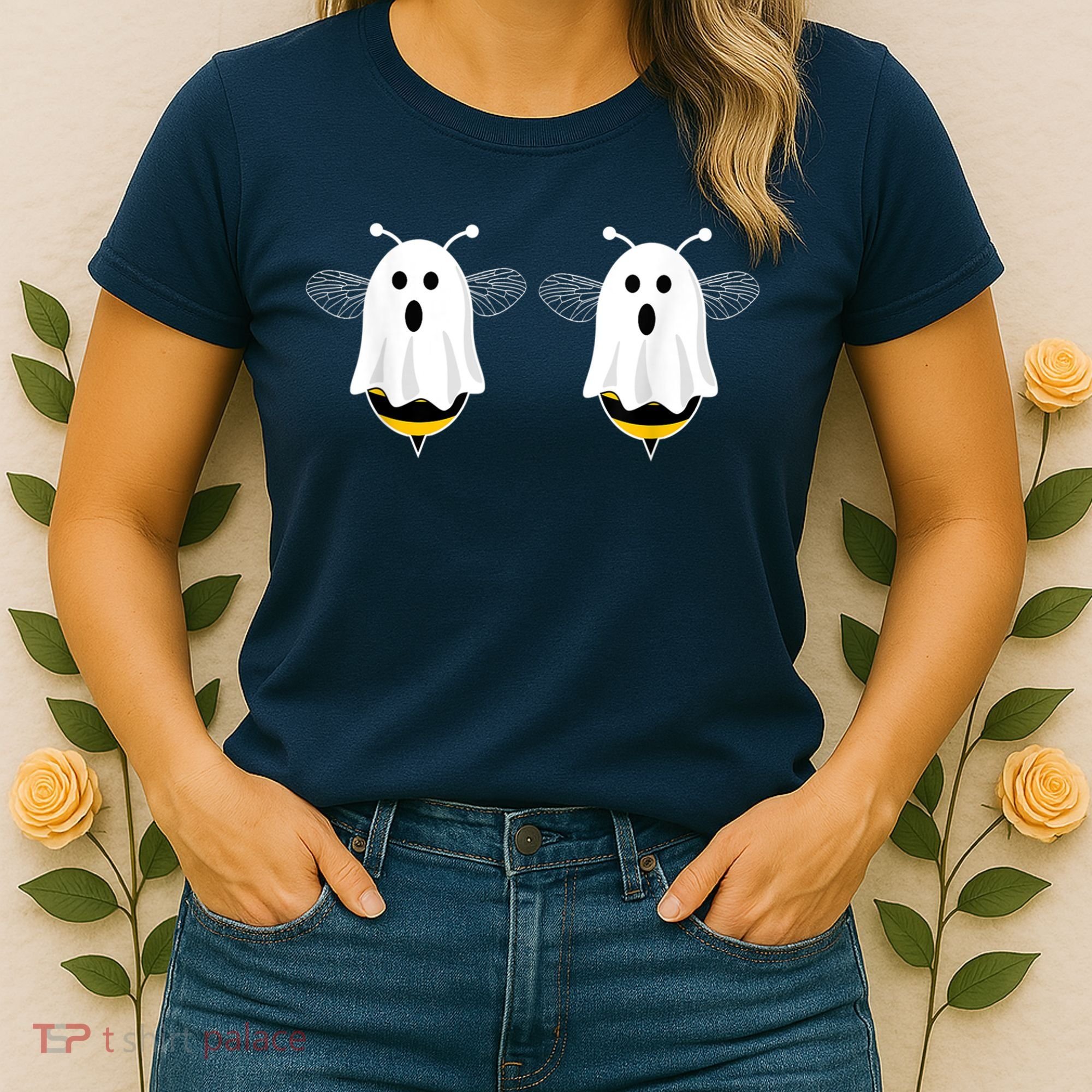 Funny Boo Bees Couples Halloween Costume Women's T-Shirt