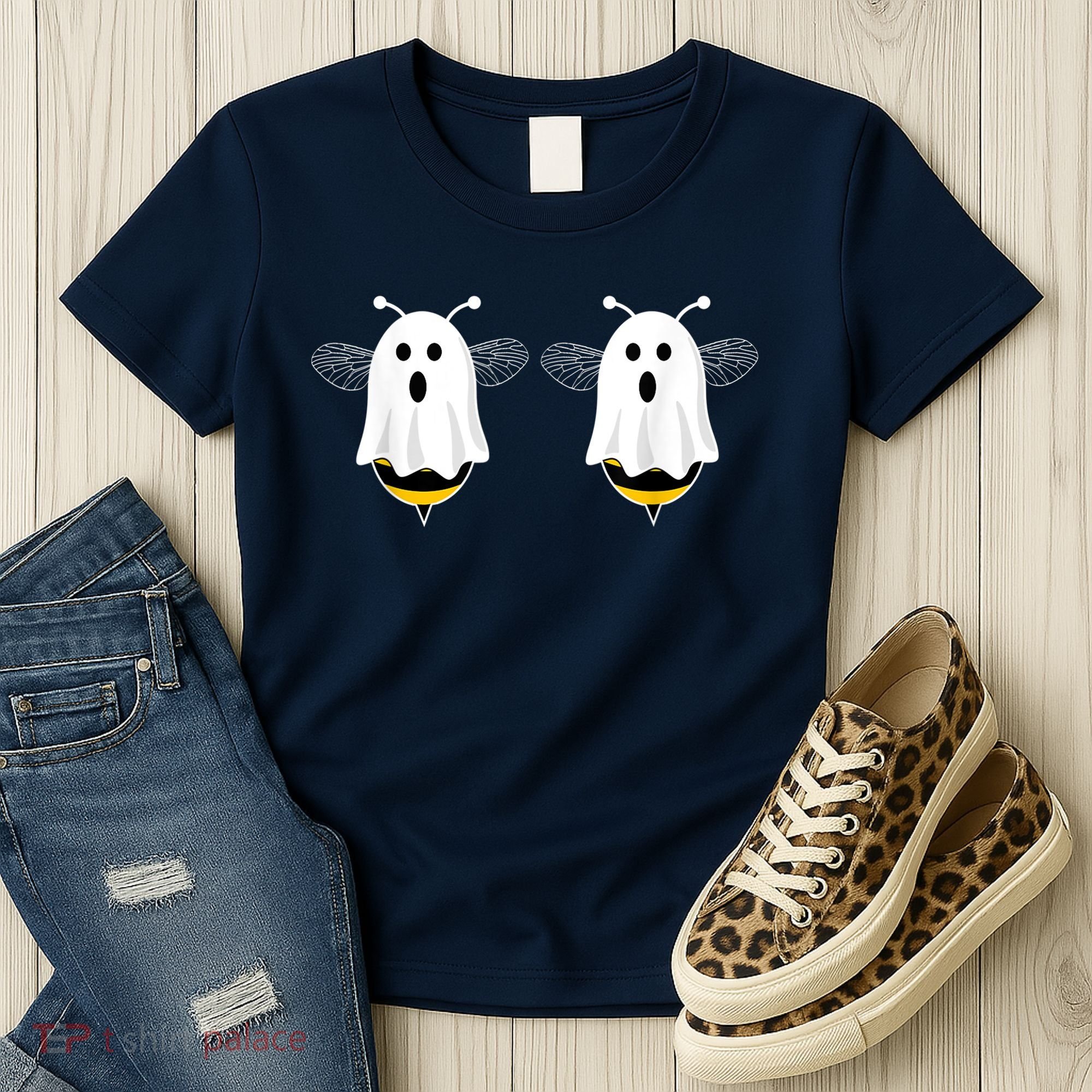 Funny Boo Bees Couples Halloween Costume Women's T-Shirt