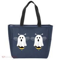 Funny Boo Bees Couples Halloween Costume Tote Bag thumb 0