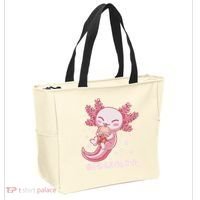 Funny Bobaxolotl Boba Tea Bubble Milk Kawaii Axolotl Anime  Tote Bag thumb 2