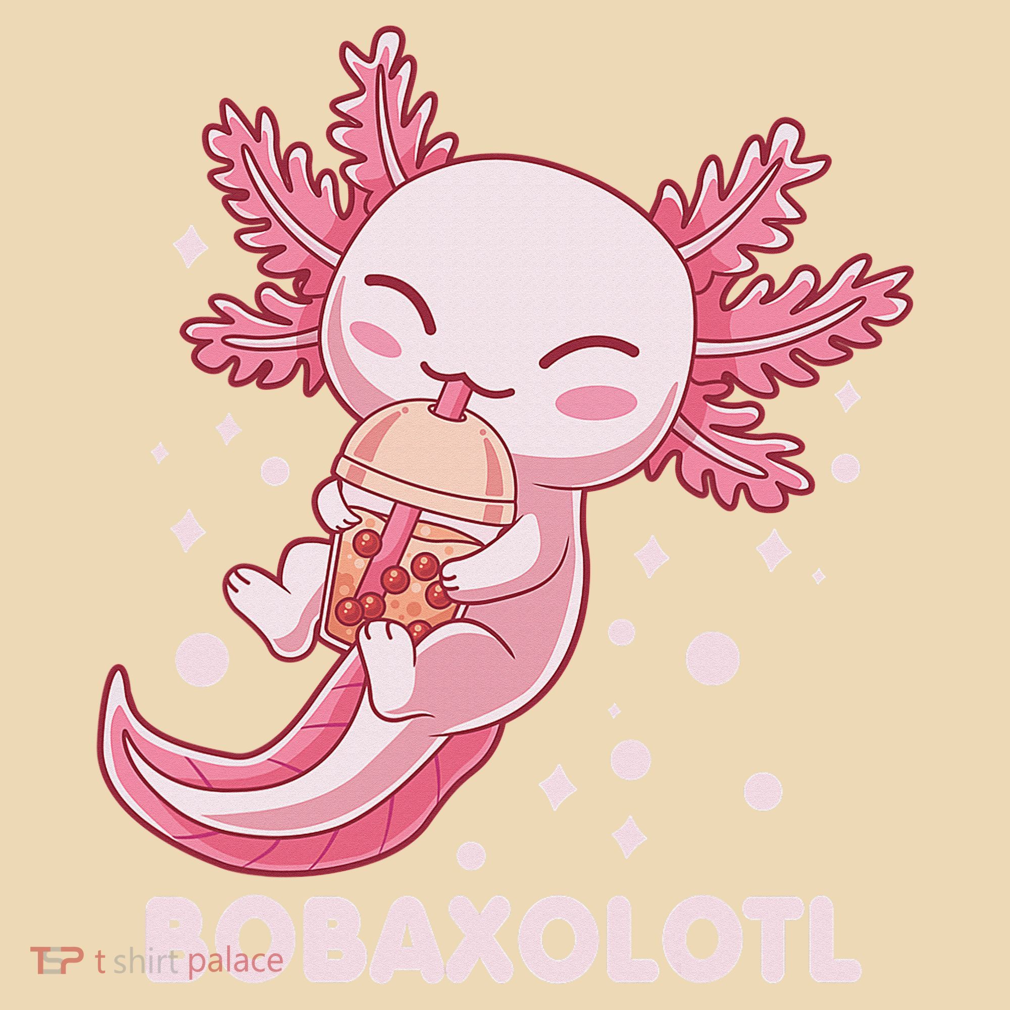 Funny Bobaxolotl Boba Tea Bubble Milk Kawaii Axolotl Anime  Tote Bag