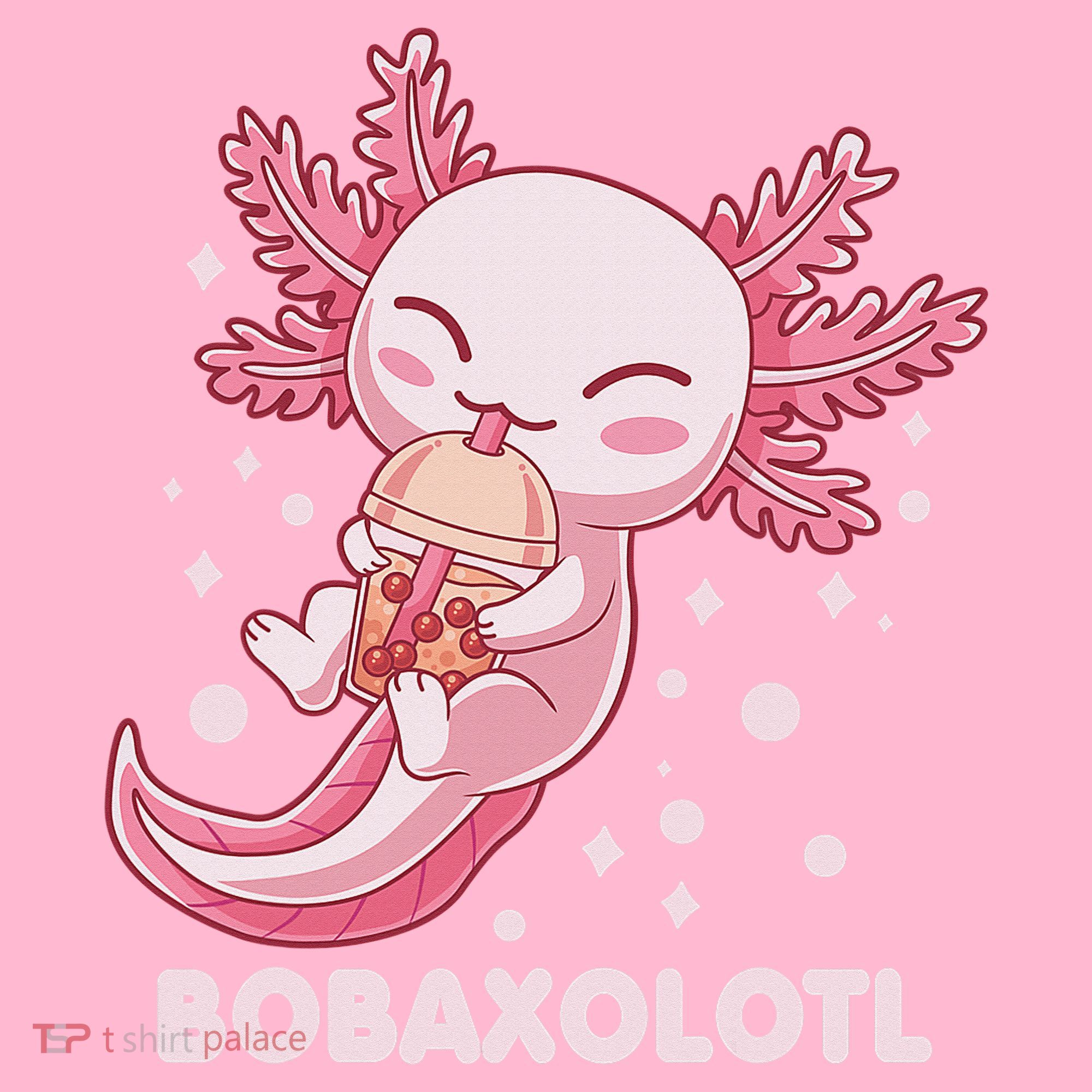 Funny Bobaxolotl Boba Tea Bubble Milk Kawaii Axolotl Anime  Coaster