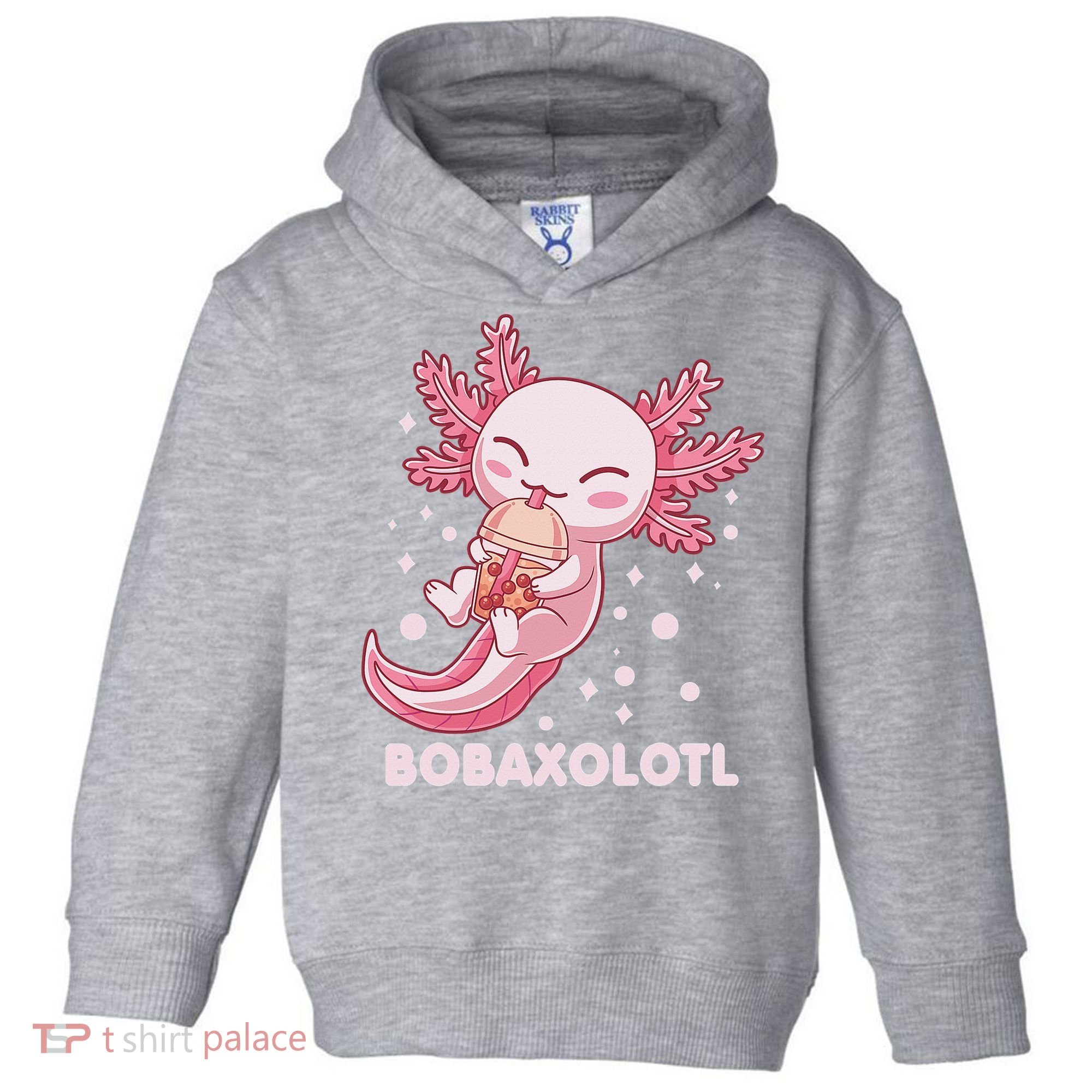 Funny Bobaxolotl Boba Tea Bubble Milk Kawaii Axolotl Anime  Toddler Hoodie