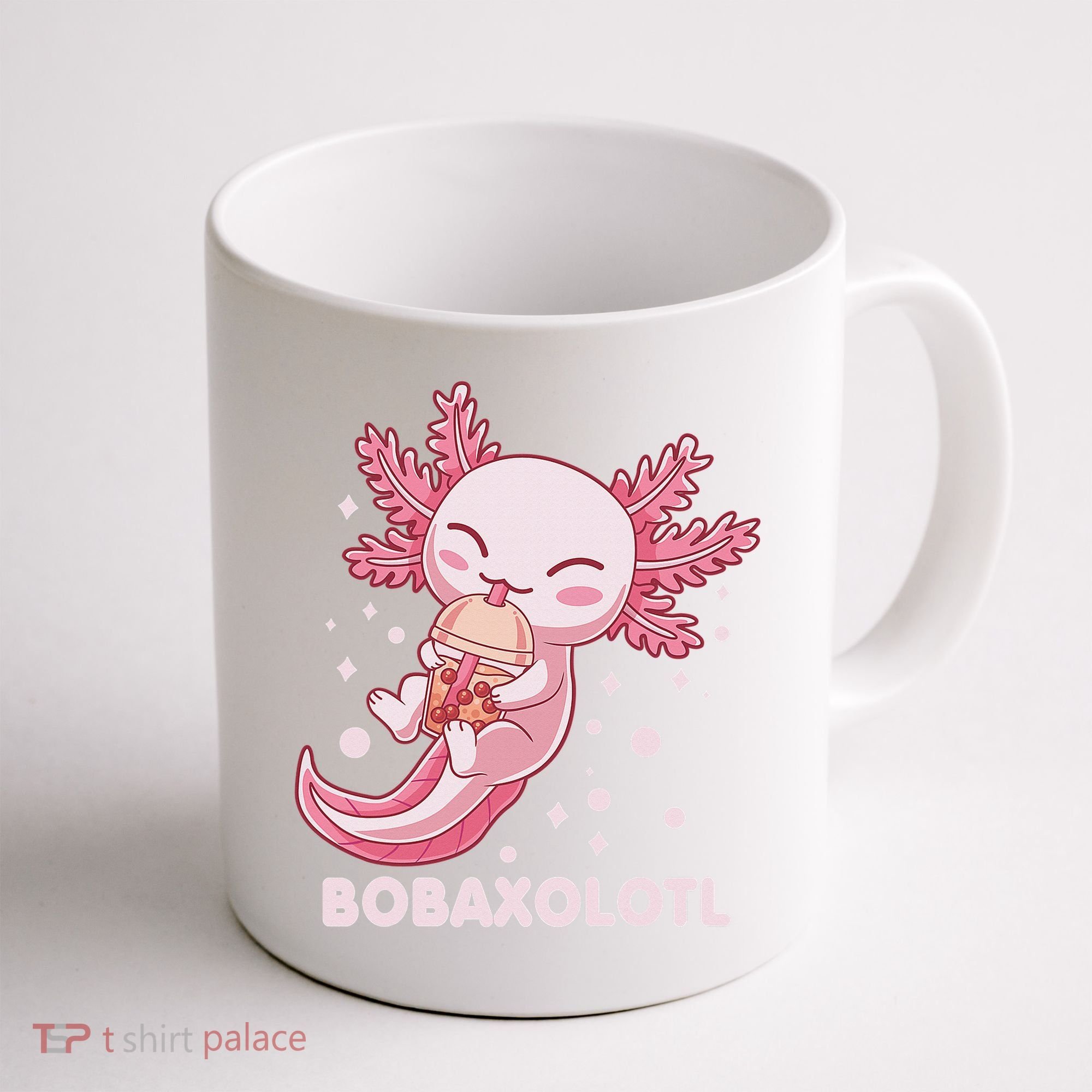 Funny Bobaxolotl Boba Tea Bubble Milk Kawaii Axolotl Anime  Coffee Mug