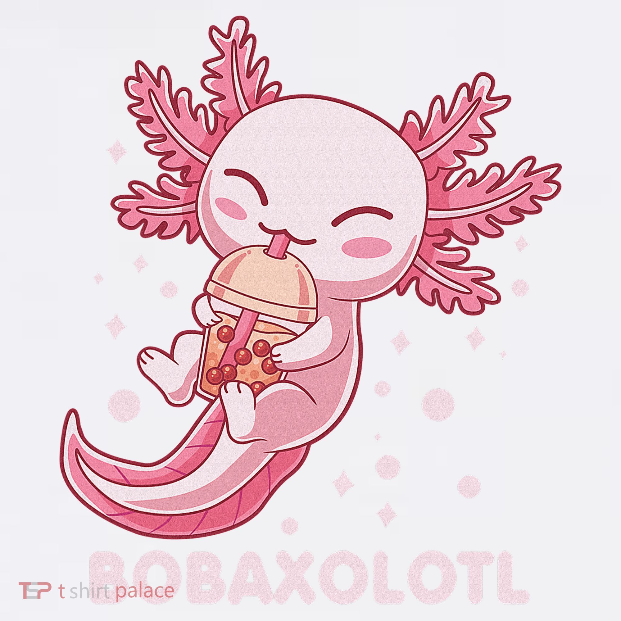 Funny Bobaxolotl Boba Tea Bubble Milk Kawaii Axolotl Anime  Mousepad