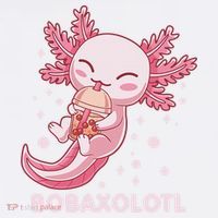 Funny Bobaxolotl Boba Tea Bubble Milk Kawaii Axolotl Anime  Women's Tank Top thumb 5