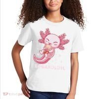 Funny Bobaxolotl Boba Tea Bubble Milk Kawaii Axolotl Anime  Kids T-Shirt thumb 2