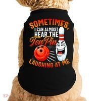 Funny Bowling , Bowler Tee, Tenpin Bowling, Ten Pin Doggie Tank thumb 0
