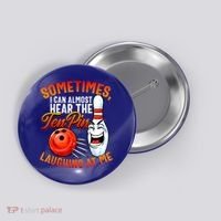 Funny Bowling , Bowler Tee, Tenpin Bowling, Ten Pin Button thumb 0