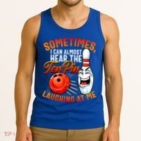 Funny Bowling , Bowler Tee, Tenpin Bowling, Ten Pin Tank Top thumb 3