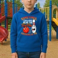 Funny Bowling , Bowler Tee, Tenpin Bowling, Ten Pin Kids Hoodie thumb 2