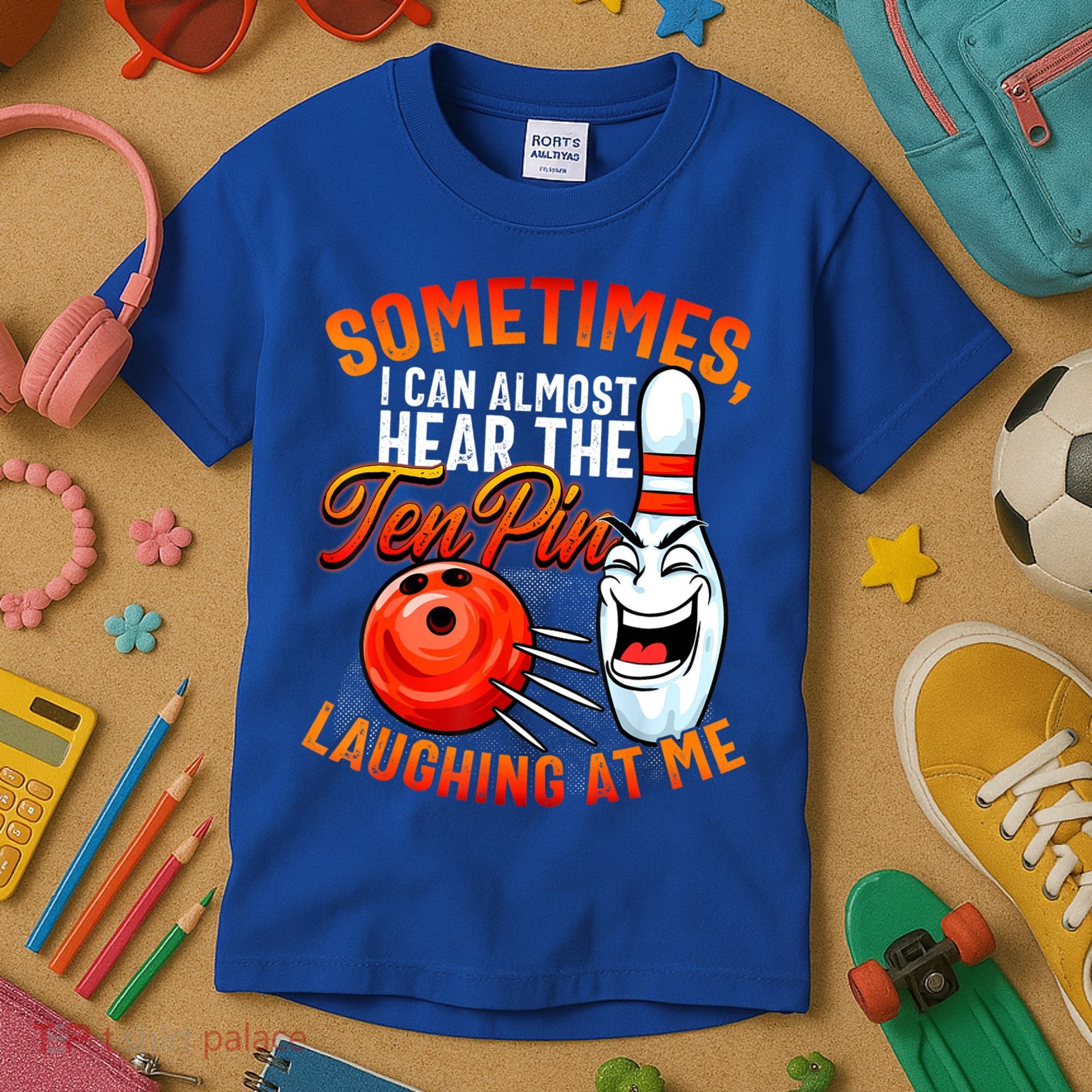 Funny Bowling , Bowler Tee, Tenpin Bowling, Ten Pin Kids T-Shirt