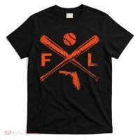 Florida Baseball Bats & Ball Classic Baseball Player Vintage T-Shirt thumb 0
