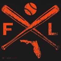 Florida Baseball Bats & Ball Classic Baseball Player Vintage T-Shirt thumb 7