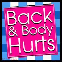 Funny Back Body Hurts Quote Exercise Workout Gym Women's Hoodie thumb 2