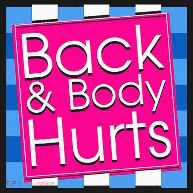 Funny Back Body Hurts Quote Exercise Workout Gym Baby Long Sleeve Bodysuit