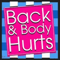 Funny Back Body Hurts Quote Exercise Workout Gym Hat thumb 2