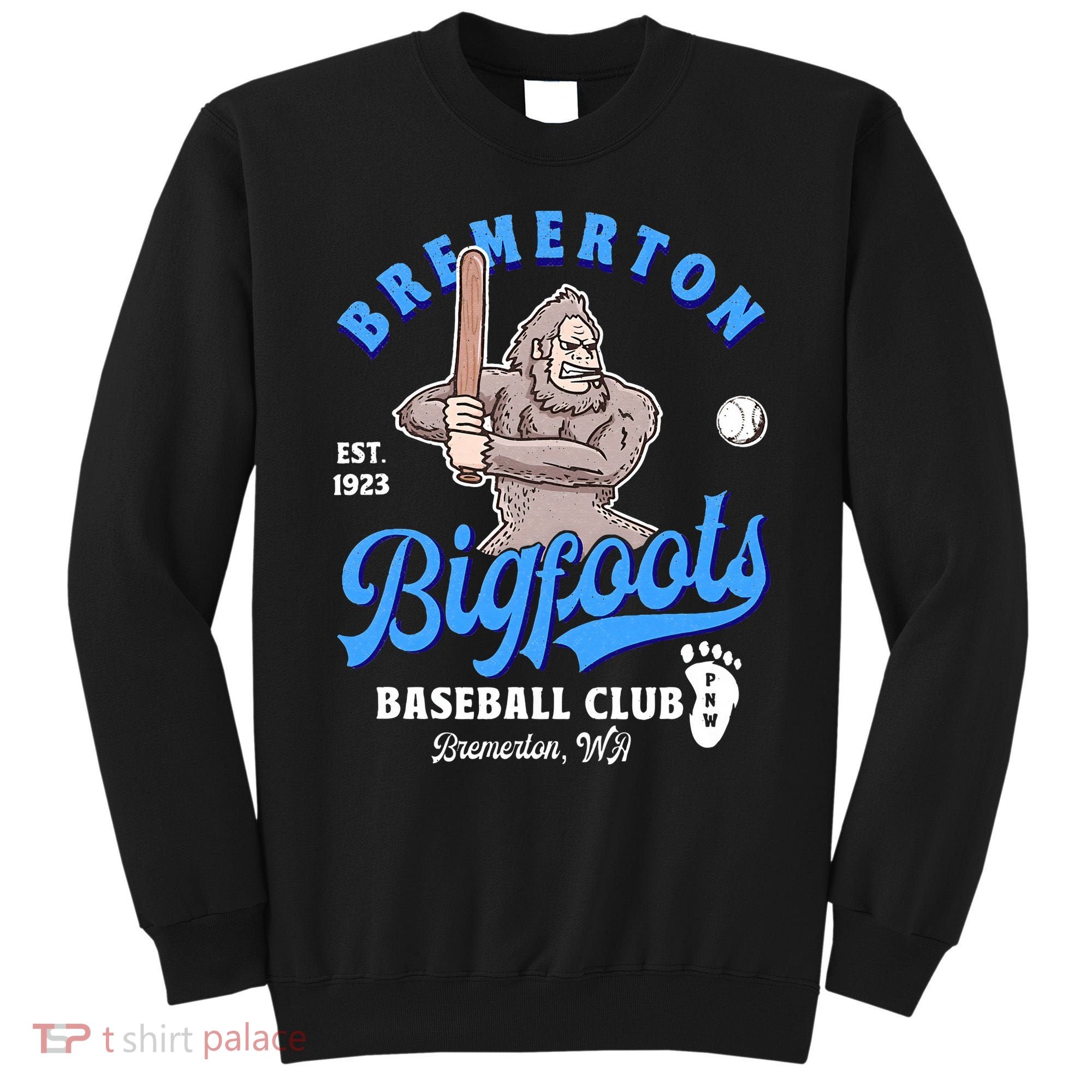Funny Bigfoot Baseball Retro Minor League Baseball Team Sweatshirt