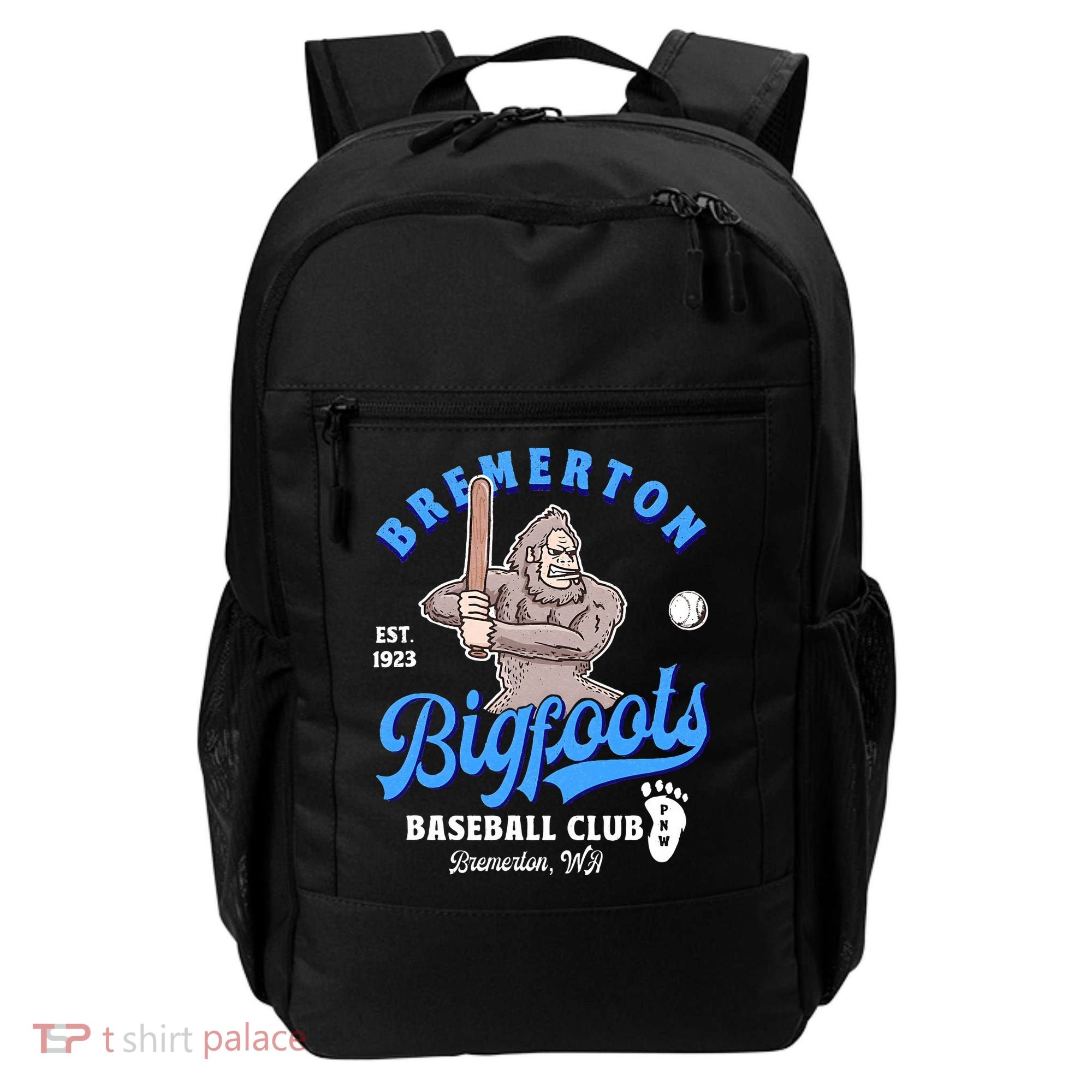 Funny Bigfoot Baseball Retro Minor League Baseball Team Backpack