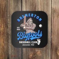Funny Bigfoot Baseball Retro Minor League Baseball Team Coaster thumb 0