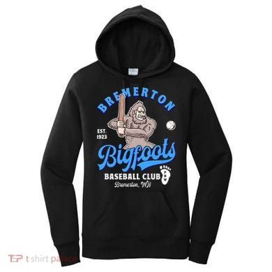 Funny Bigfoot Baseball Retro Minor League Baseball Team Women's Hoodie