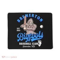 Funny Bigfoot Baseball Retro Minor League Baseball Team Mousepad thumb 0