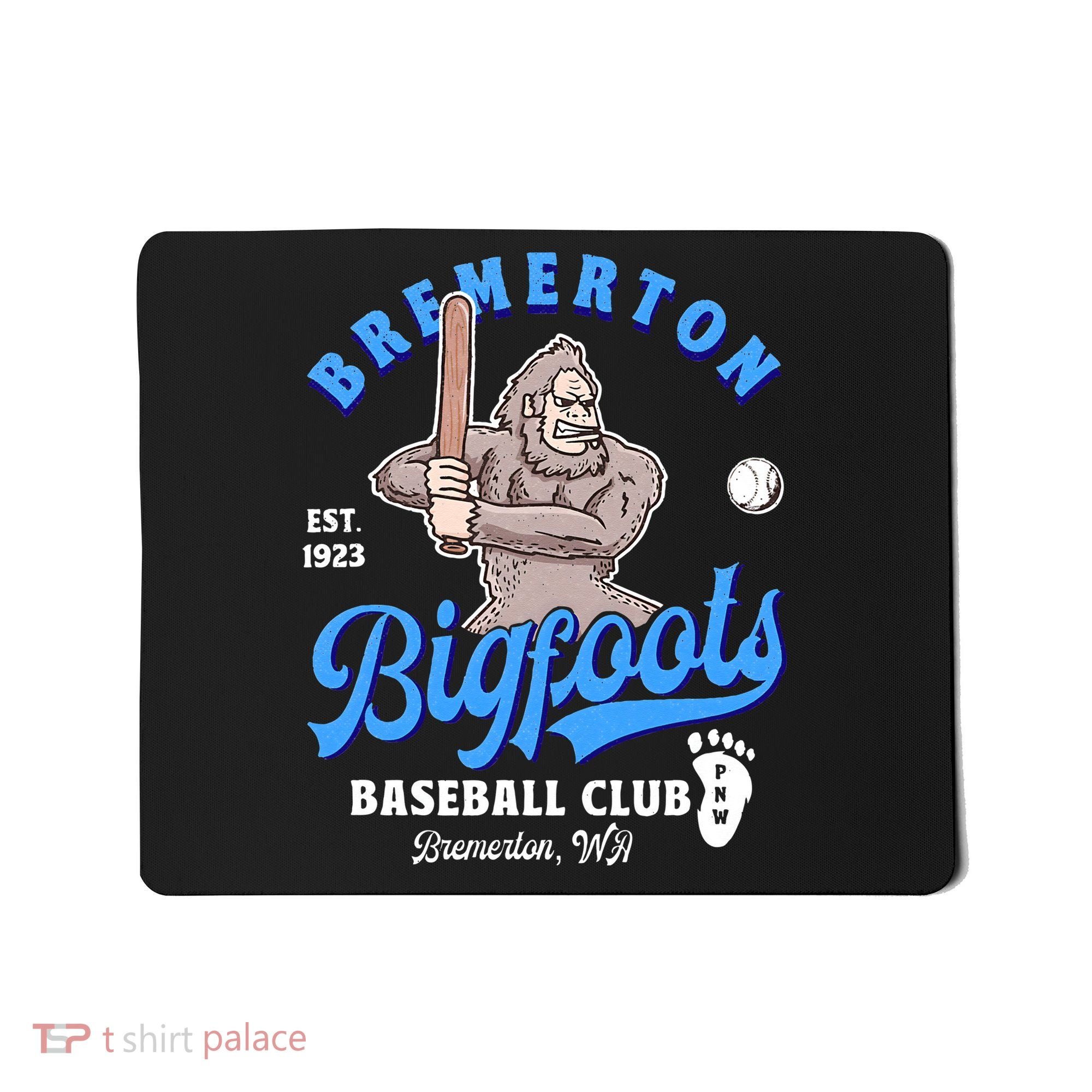 Funny Bigfoot Baseball Retro Minor League Baseball Team Mousepad