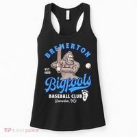 Funny Bigfoot Baseball Retro Minor League Baseball Team Women's Tank Top thumb 0