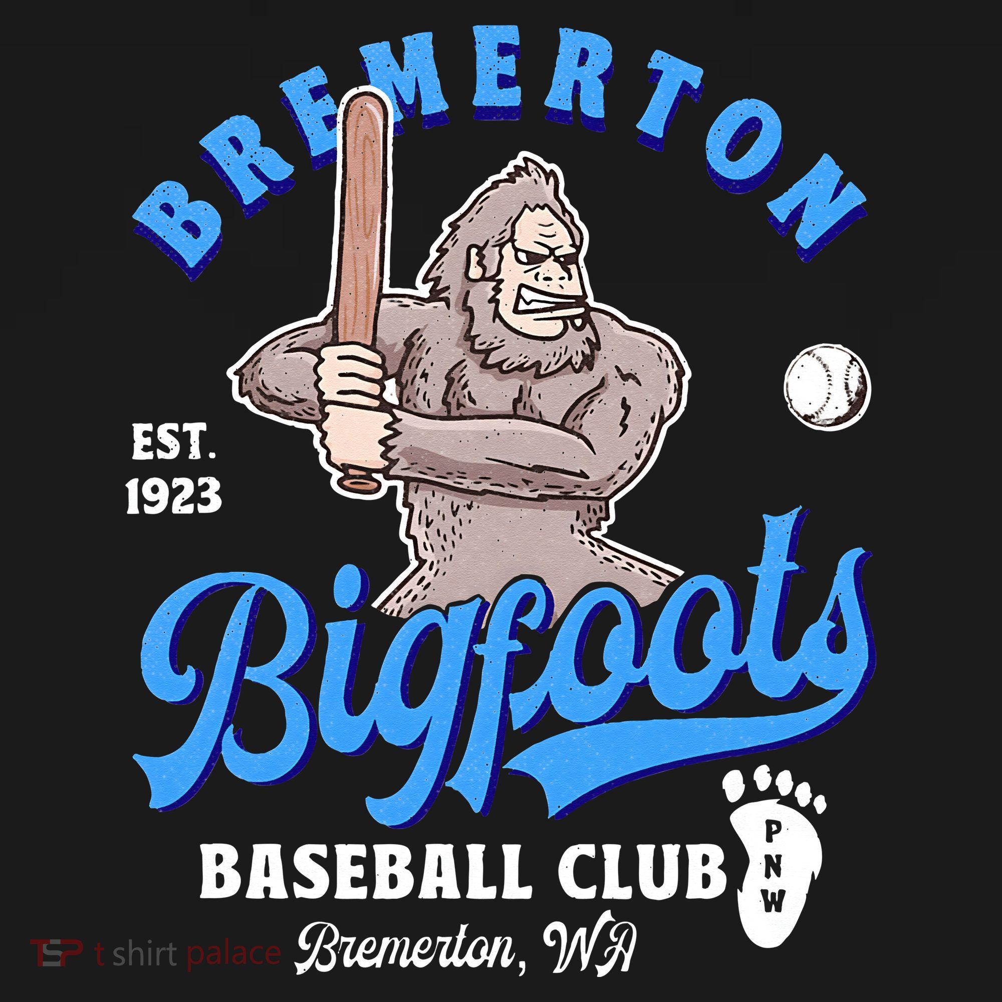 Funny Bigfoot Baseball Retro Minor League Baseball Team Women's Tank Top