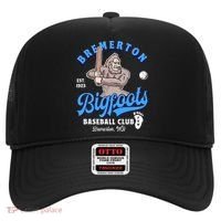 Funny Bigfoot Baseball Retro Minor League Baseball Team Hat thumb 0