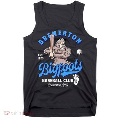 Funny Bigfoot Baseball Retro Minor League Baseball Team Tank Top