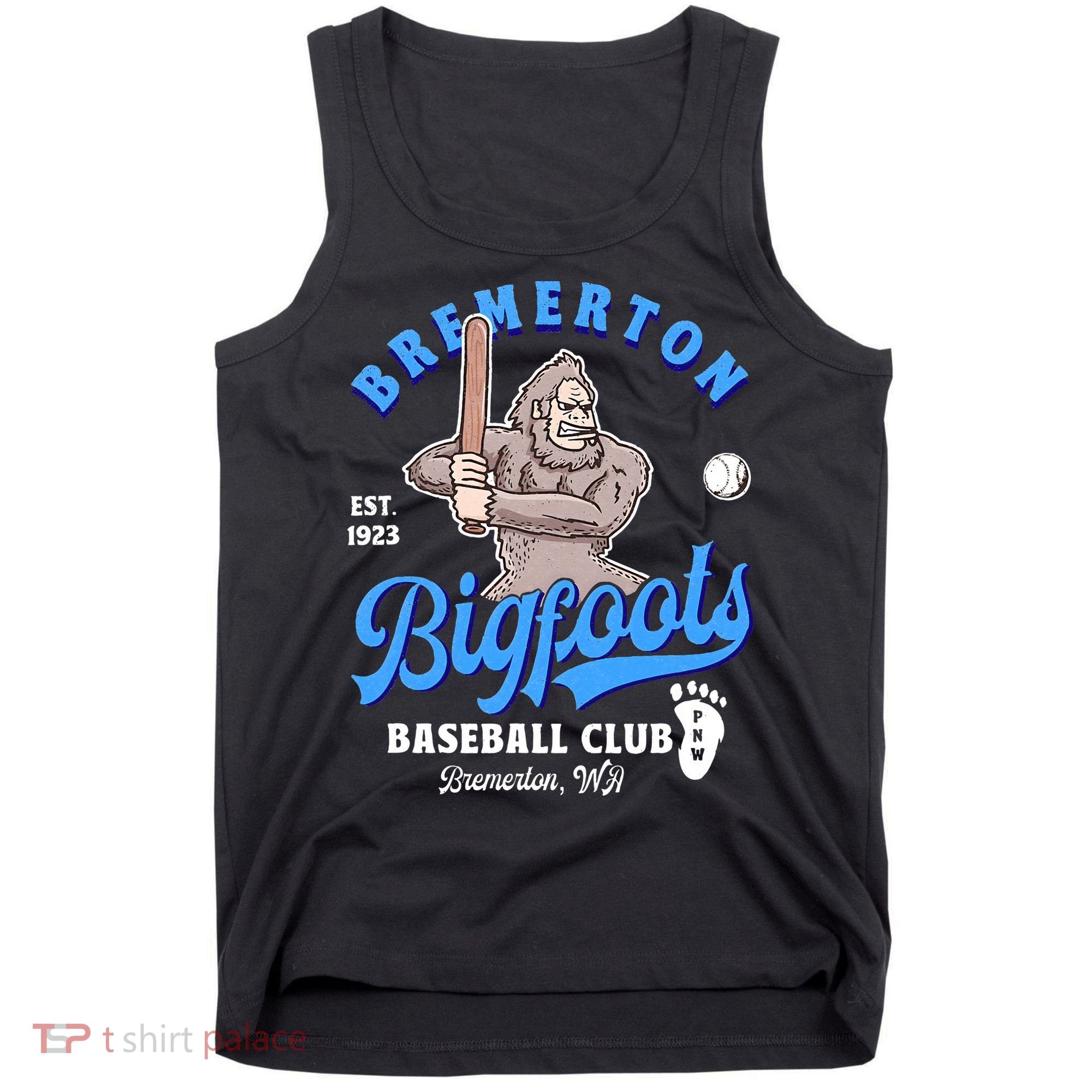 Funny Bigfoot Baseball Retro Minor League Baseball Team Tank Top