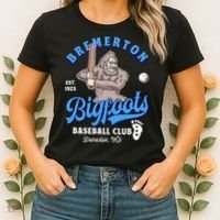Funny Bigfoot Baseball Retro Minor League Baseball Team Women's T-Shirt thumb 2