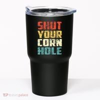 Funny Bean Bag Toss Cookout Retro Shut Your Cornhole Tumbler thumb 0