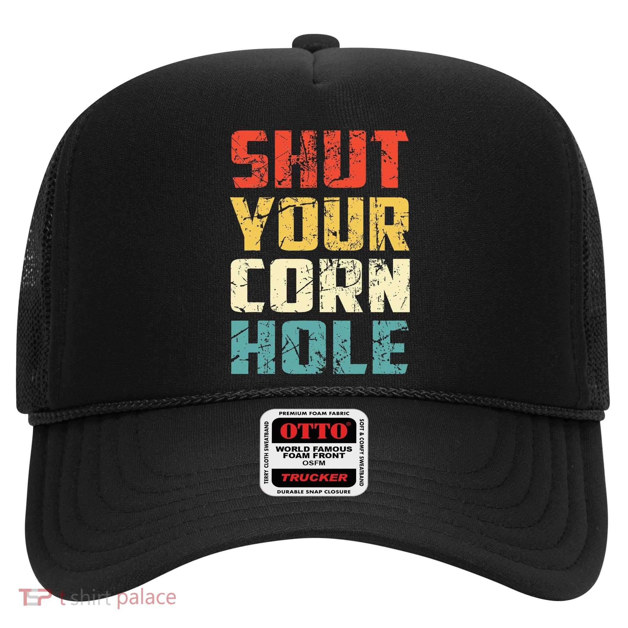Funny Bean Bag Toss Cookout Retro Shut Your Cornhole Hat