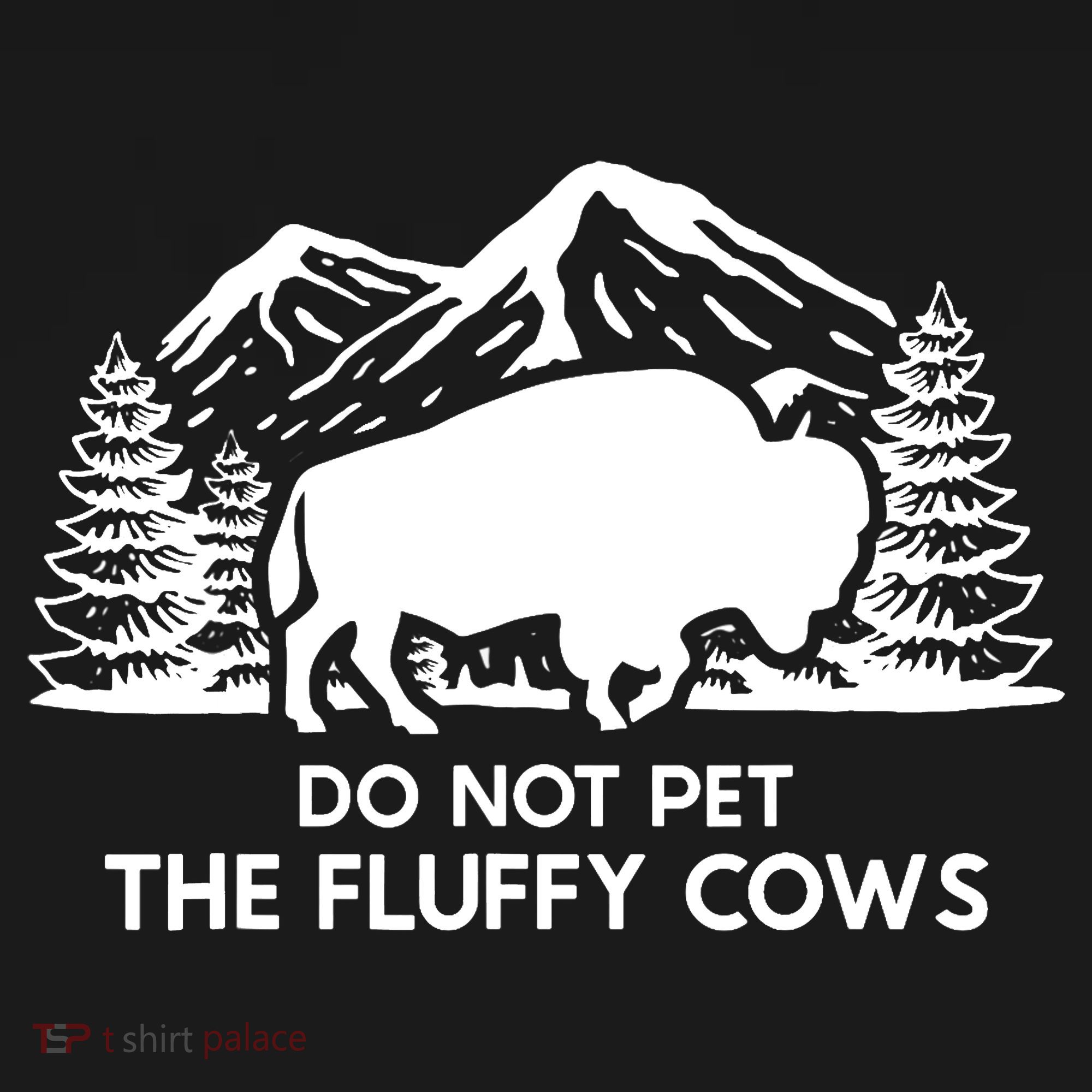 Funny Buffalo Bison Do Not Pet The Fluffy Cow Ornament