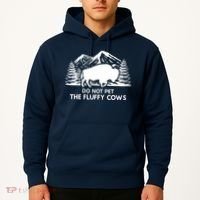 Funny Buffalo Bison Do Not Pet The Fluffy Cow Hoodie thumb 2