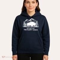 Funny Buffalo Bison Do Not Pet The Fluffy Cow Hoodie thumb 5