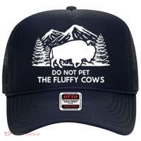 Funny Buffalo Bison Do Not Pet The Fluffy Cow Hat thumb 0