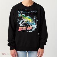Funny Bass Bite Me Fishing Lures Women's Sweatshirt thumb 0