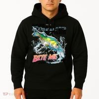 Funny Bass Bite Me Fishing Lures Hoodie thumb 2