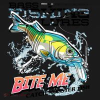 Funny Bass Bite Me Fishing Lures Hoodie thumb 7