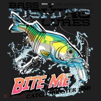 Funny Bass Bite Me Fishing Lures Golf Towel thumb 3
