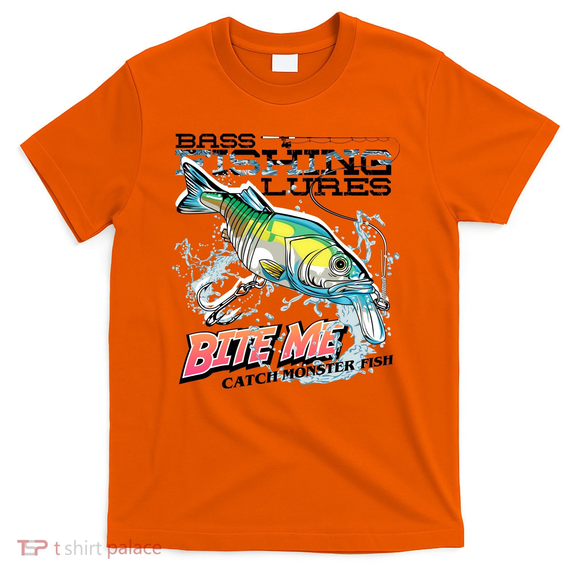 Funny Bass Bite Me Fishing Lures T-Shirt