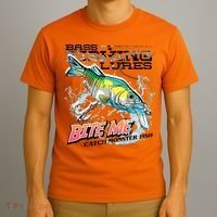 Funny Bass Bite Me Fishing Lures T-Shirt thumb 3