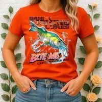 Funny Bass Bite Me Fishing Lures Women's T-Shirt thumb 2